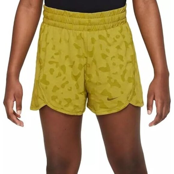 Nike Dri-FIT Breezy Big Kids' (Girls') High-Waisted Training Shorts, Size S - Picture 1 of 3